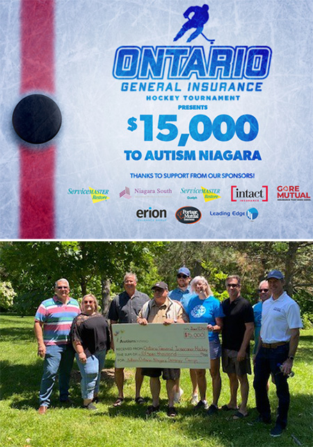 2022 OGI HOCKEY cheque presentation